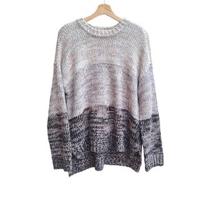 Cupio Knit Gradient Color Block, Sweater, Size Large